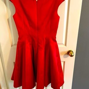 Beautiful Zac Posen lipstick red dress